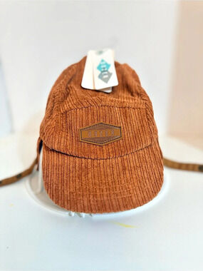 Dozer Corduroy Earflap Hat in Brown toddler size L